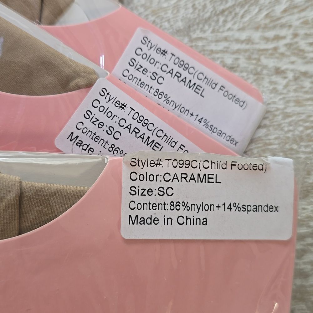 Natalie Kids Footed Ballet Dance Tights - Picture 5 of 9